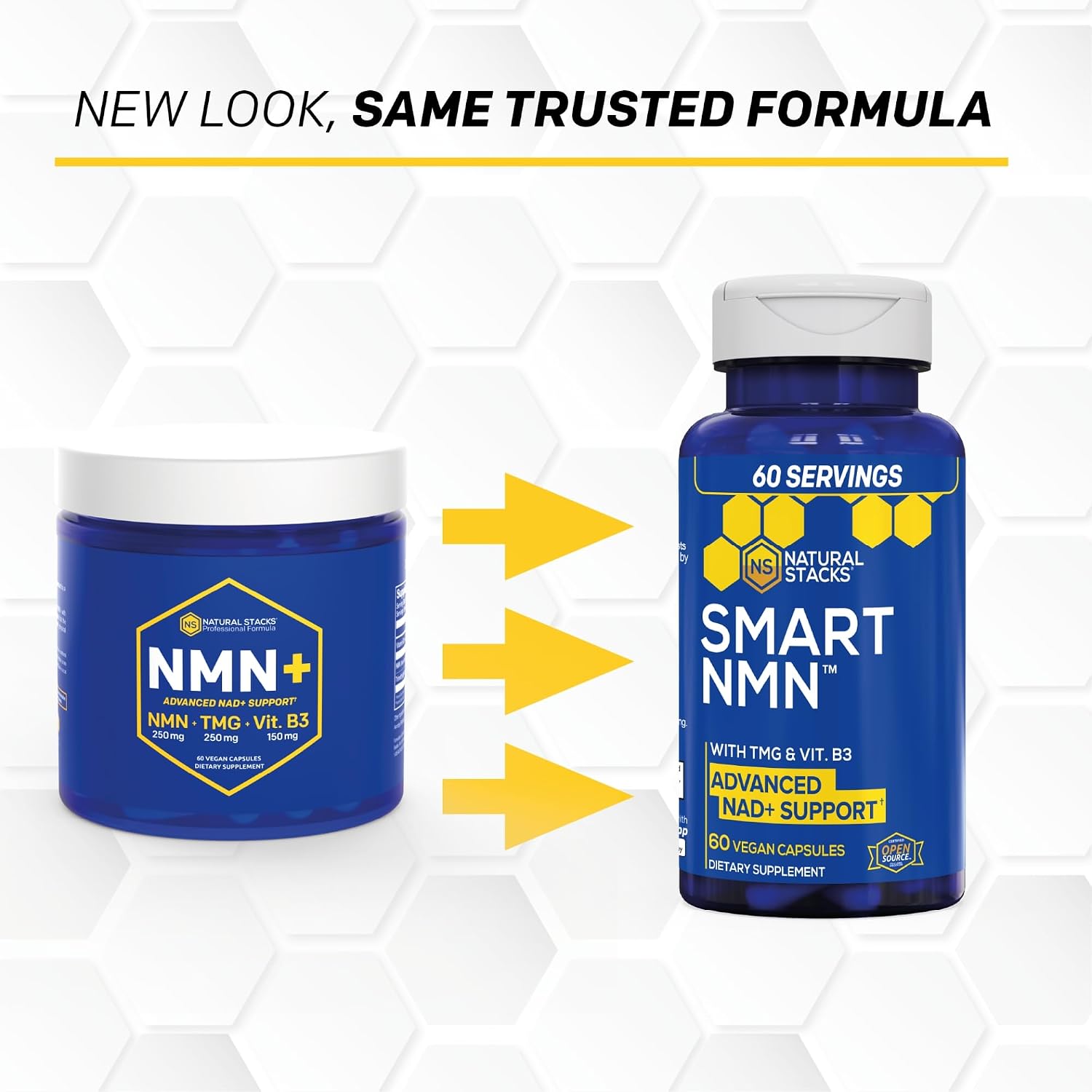 Smart NMN – Suplemento Avanzado con NMN, Niacina y TMG para el Apoyo a NAD+ y Envejecimiento Saludable – 60 Cápsulas