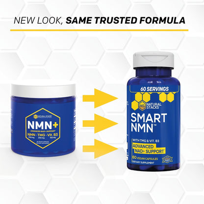 Smart NMN – Suplemento Avanzado con NMN, Niacina y TMG para el Apoyo a NAD+ y Envejecimiento Saludable – 60 Cápsulas – Image 4