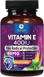 Nature's Peak Vitamina E 180 mg - 60 Softgels - Apoyo Antioxidante e Inmunitario
