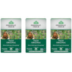ORGANIC INDIA Té de Tulsi Original - Infusión de Albahaca Sagrada y Albahaca Africana, Relajante, Sin Cafeína - 18 Bolsitas, Pack de 3