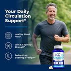 Vein Vitality Complejo Diosmin Hesperidina 1250 mg con Castaño de Indias y Rusco - 60 Cápsulas
