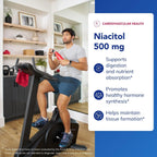 Pure Encapsulations Niacitol 650 mg | Niacina sin rubor para el metabolismo y la salud de la piel | 180 cápsulas