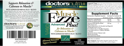 Muscle Ezze Plus - Day or Night Use - Gluten-Free - 120 Veg. Capsules – Image 2