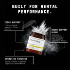 BEYOND RAW Chemistry Labs Polvo Nootrópico, Potenciador Cognitivo y Apoyo a la Memoria, 30 Servicios