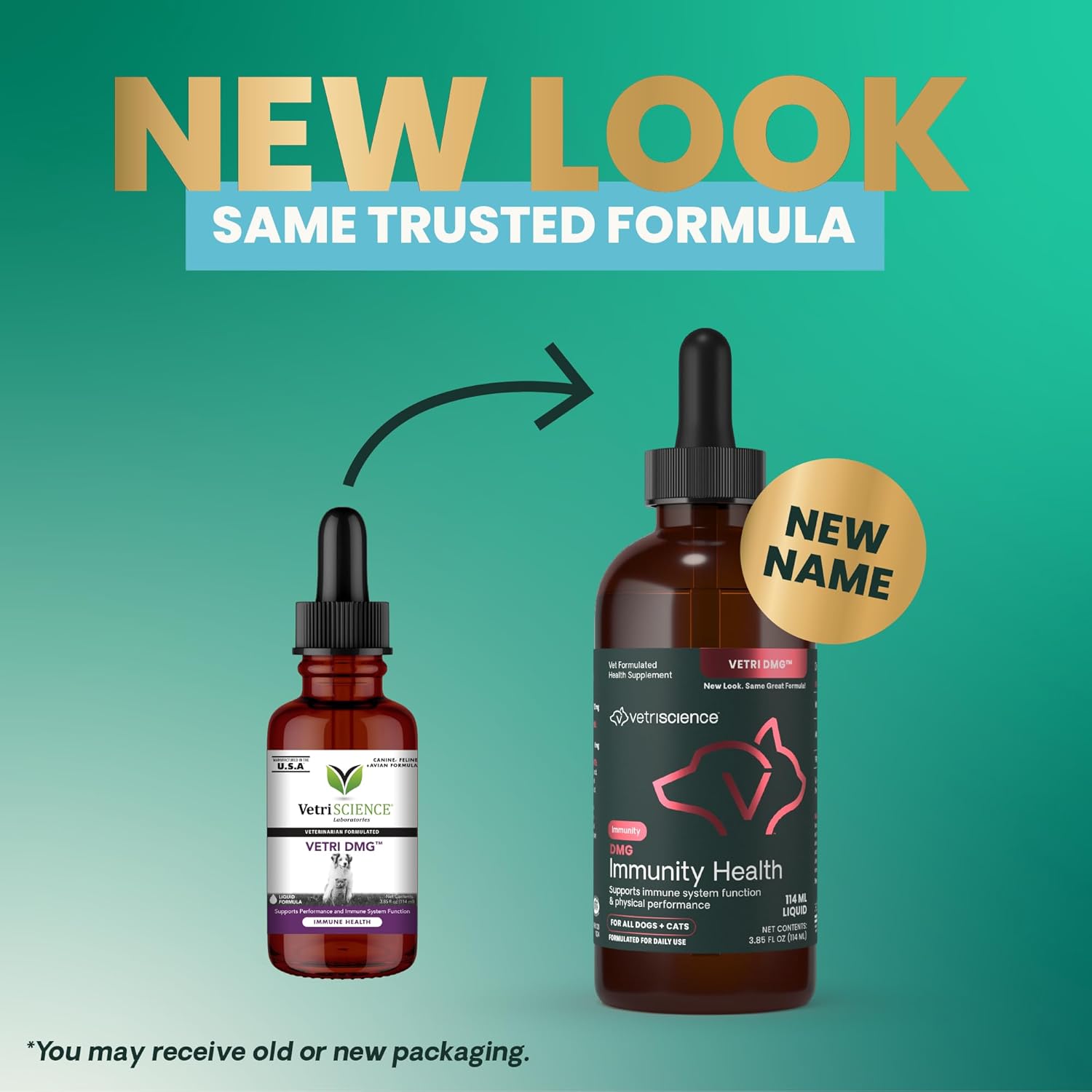 VetriScience DMG Immunity Health Easy-Dose Líquido - Suplemento Inmunitario para Perros y Gatos, Hipoalergénico, 114 ml