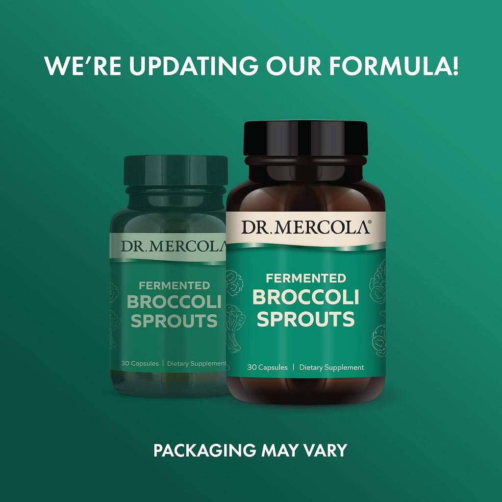 Dr. Mercola Brócoli Fermentado Orgánico - 30 Cápsulas