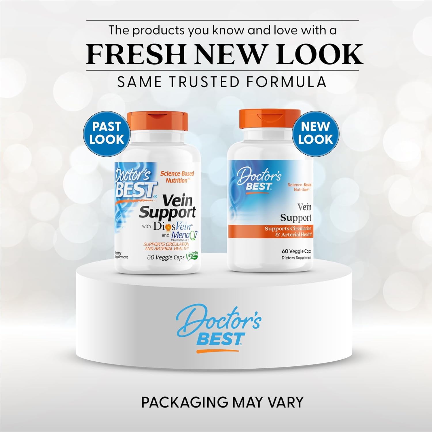 Doctor's Best Suplemento para Venas con Diosmin y Hesperidina - 60 Cápsulas Veganas