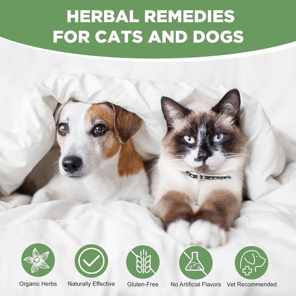 Alivio para Alergias Estacionales en Perros y Gatos - Fórmula Herbal Natural - Líquido de Rápida Absorción