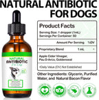 Antibióticos Naturales para Perros (2 Pack) - Suplemento Líquido a Base de Hierbas