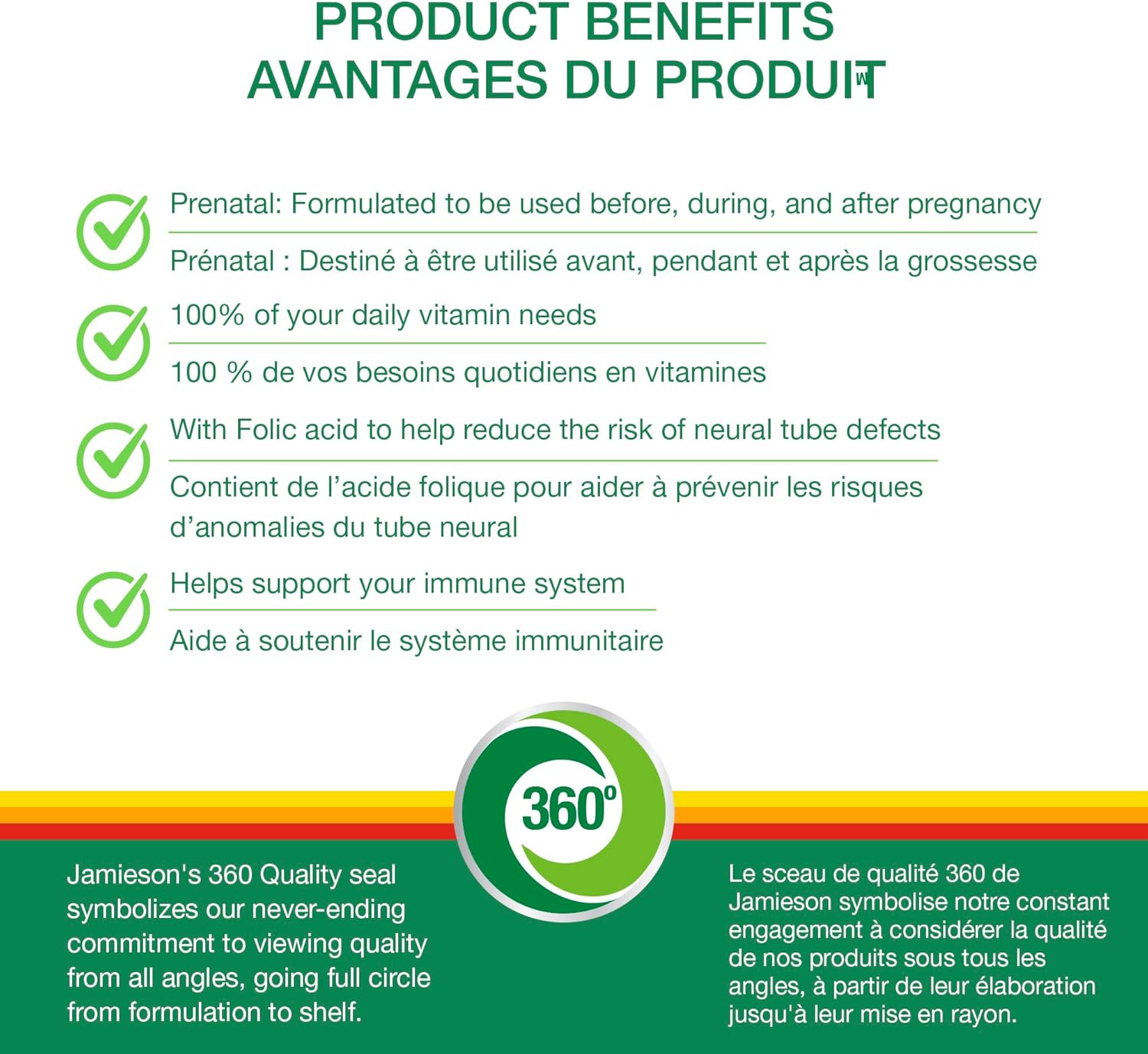 Jamieson Multivitamínico Prenatal 100 Comprimidos