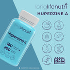 LongLifeNutri Huperzina A 200mcg - 180 Cápsulas Vegetarianas