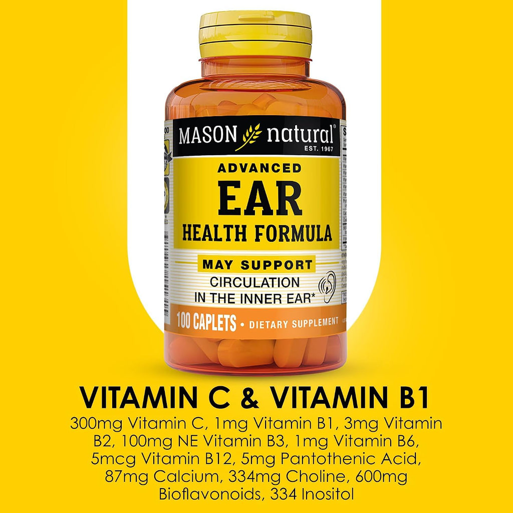Mason Natural Suplemento Avanzado para la Salud Auditiva con Vitamina C