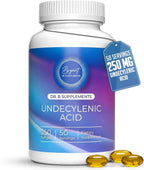 Ácido Undecilénico 250 mg, 250 Cápsulas Blandas – Suplemento de Ácido Graso para el Equilibrio de la Flora Intestinal y Vaginal