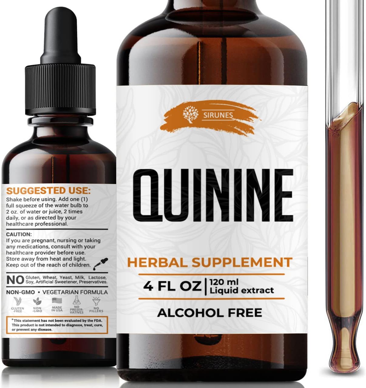 Cápsulas de Quinina Natural – Corteza de Cinchona 500 mg, 120 Comprimidos – Suplemento para Calambres y Digestión