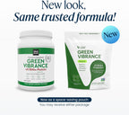 Vibrant Health Green Vibrance - 65 Superalimentos Vegetales, 25 Mil Millones de Probióticos, Fibra, Adaptógenos y Enzimas, 83 Raciones