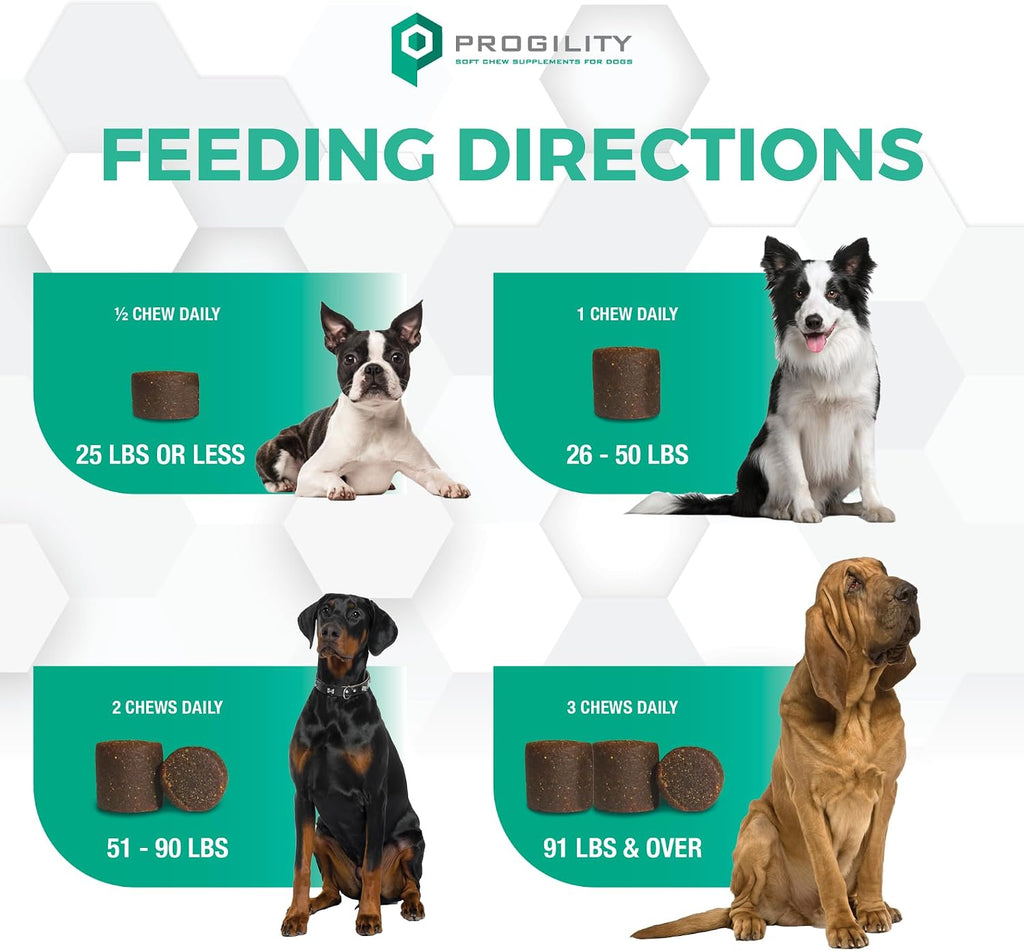 Progility Multivitamínico Diario para Perros – Con Taurina y Probióticos, Masticables Sabor Bacon y Queso (90 unidades)