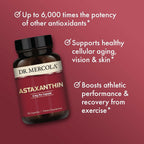 Dr. Mercola Astaxantina Orgánica - 4 mg, 30 Cápsulas