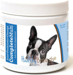 Healthy Breeds Boston Terrier Multivitamínico Todo en Uno Masticable Suave – 60 unidades