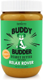 Relax Rover Buddy Budder (Estrés y Ansiedad) - Mantequilla de Cacahuete Natural para Perros, 482 g