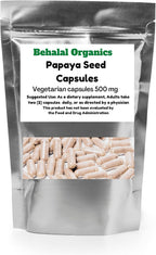 Semilla de Papaya 500mg Cápsulas Vegetarianas