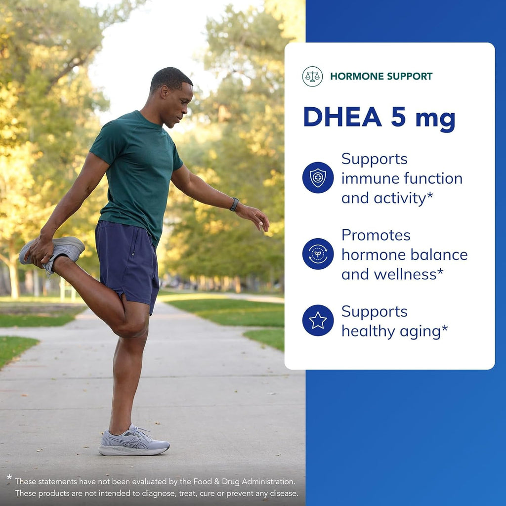 Pure Encapsulations DHEA 5 mg - Apoyo Inmunológico y Equilibrio Hormonal - Micronizado - Vegano - 60 Cápsulas