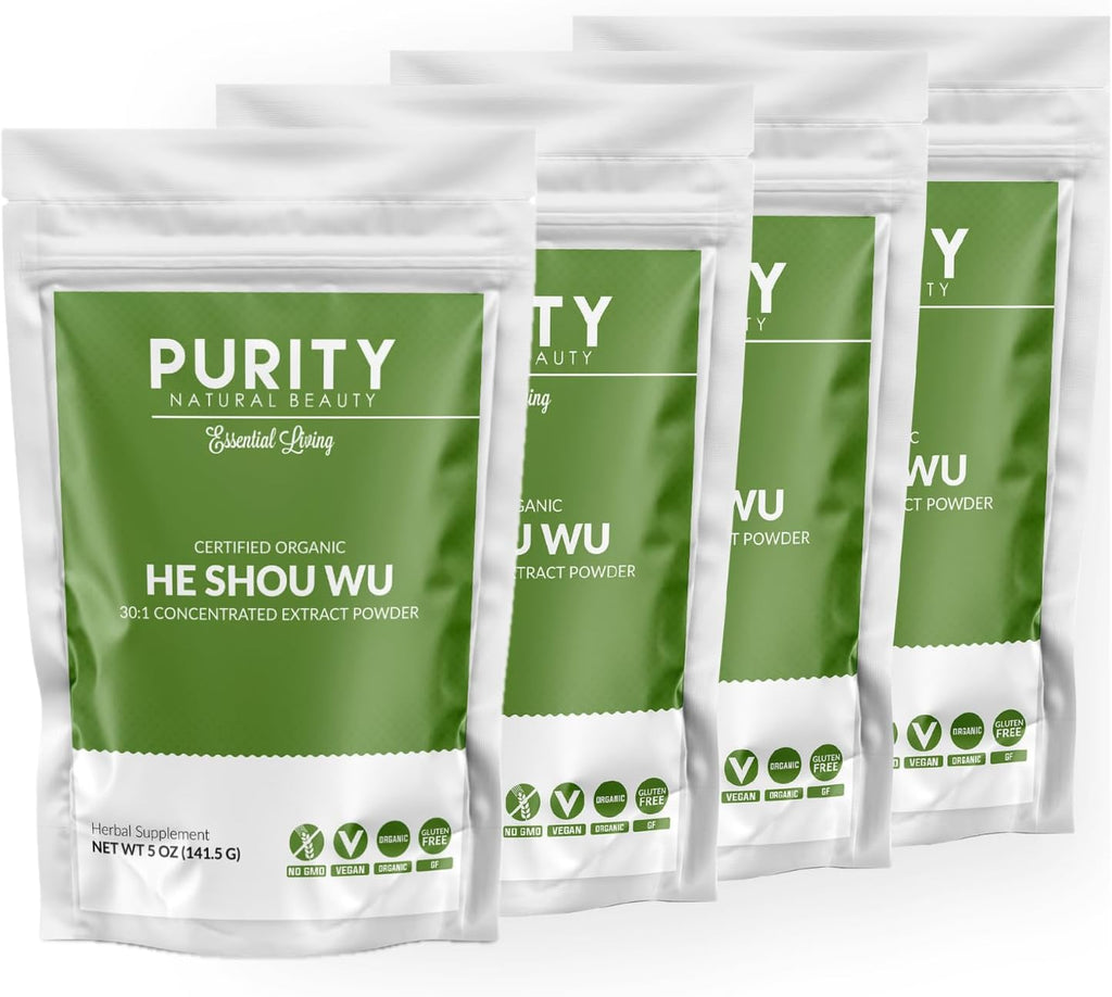He Shou Wu Orgánico Certificado - Extracto Concentrado 30:1 - Fo-Ti (5 oz)