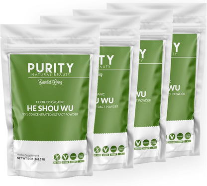 He Shou Wu Orgánico Certificado - Extracto Concentrado 30:1 - Fo-Ti (5 oz) – Image 9