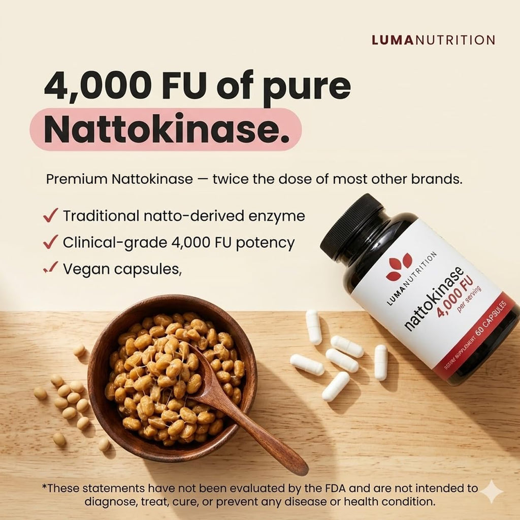 Luma Nutrition Nattokinasa 4000 FU - 60 Cápsulas