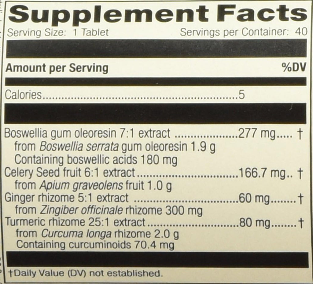 Standard Process Mediherb Boswellia Complex 40 Comprimidos