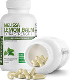 Bronson Melissa Bálsamo de Limón Extra Fuerte, Sin OGM, 120 Cápsulas Vegetarianas