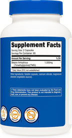 Nutricost Betaine Anhydrous 1500mg, 120 Capsules