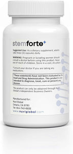 NuVi Global Stemforte Plus - Suplemento para Salud Celular y Telómeros - 90 Cápsulas