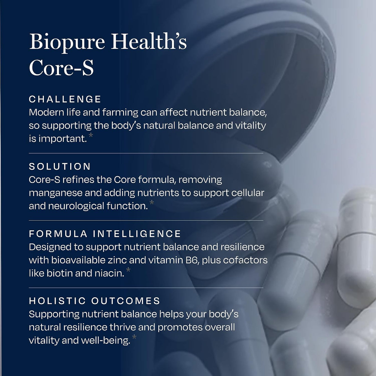 BioPure Core-S Suplemento Mineral – – El magnesio contribuye a la función muscular normal y al mantenimiento de – Image 4