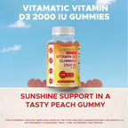 Vitamatic Vitamina D3 2000 IU Gominolas Sin Azúcar - 120 Unidades