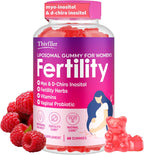 Vitaminas Prenatales con Mio-Inositol y D-Chiro Inositol para Mujeres - 60 Gomitas de Frambuesa