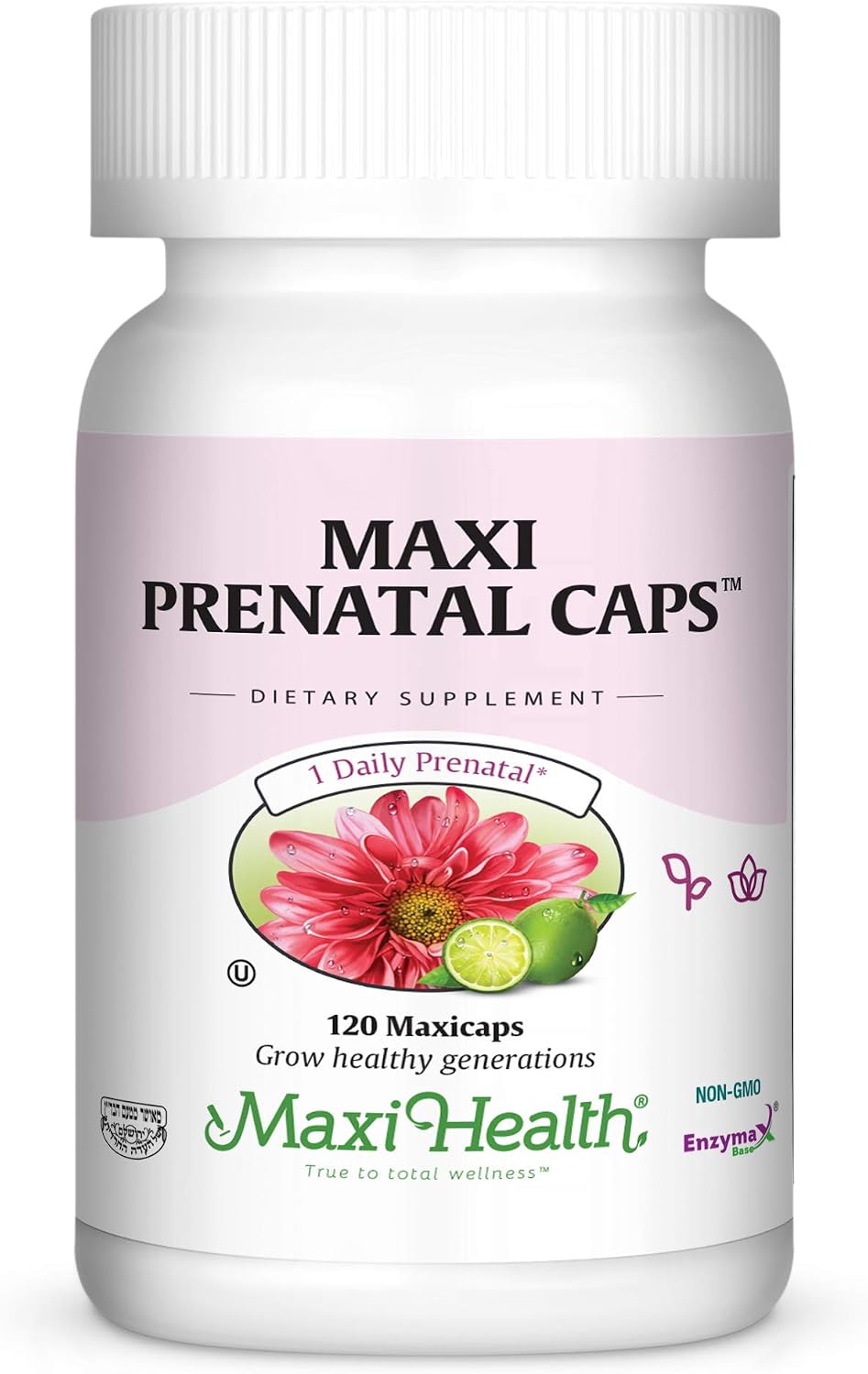 Maxi Health Vitaminas Prenatales para Mujeres – Multivitamínico Completo para el Embarazo con Ácido Fólico, Hierro, Vitamina D3, B12, Zinc y Biotina – 120 Cápsulas