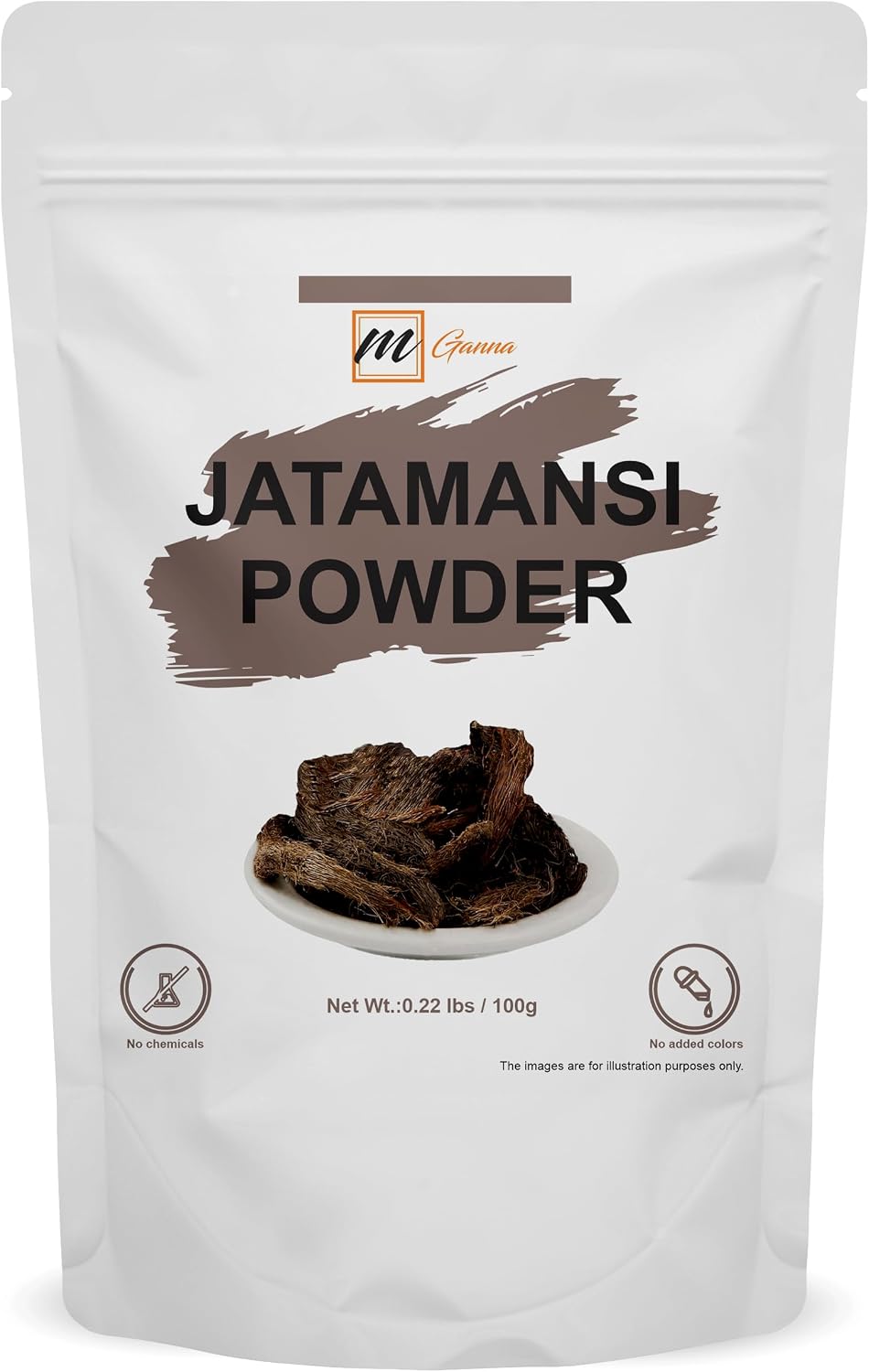 Polvo de Jatamansi 100% Natural - Nardostachys jatamansi (Raíz de Espicanardo) para el Cuidado del Cabello y la Salud - 100 g