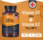 Prowise Healthcare Vitamina D3 4000UI y K2 MK7 100µg – 180 Comprimidos Vegetarianos