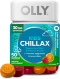 OLLY Kids Chillax Gummies - Suplemento Masticable con Magnesio, L-Teanina y Melisa para la Calma y Relajación* - 50 Gominolas