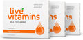 Live Vitamins - Complejo Multivitamínico Bioactivo de Absorción Completa - Pack de 3