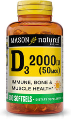 Mason Natural Vitamin D3 10 mcg (400 IU) - 100 Softgels