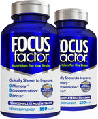 Focus Factor Nutrition for The Brain – Suplemento para Memoria y Concentración, 150 Comprimidos