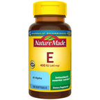 Nature Made Vitamina E 180 mg (400 UI) dl-Alfa, 100 Cápsulas Blandas