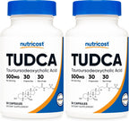 Nutricost TUDCA 500mg, 30 Cápsulas (Ácido Tauroursodesoxicólico)