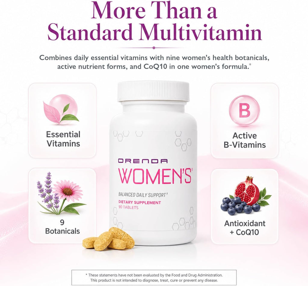Orenda Women's® - Multivitamínico completo para mujeres 35+ - 90 comprimidos