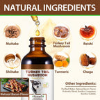 Cola de Pavo para Perros, Rápida Absorción - Gotas con Cúrcuma y Probióticos para el Sistema Inmunológico, Digestivo y Articular - 60ml
