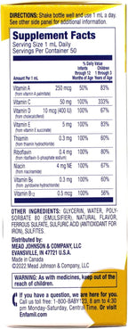 Enfamil Poly-Vi-Sol with Iron - Multivitamin Drops for Infants and Toddlers, 50 mL