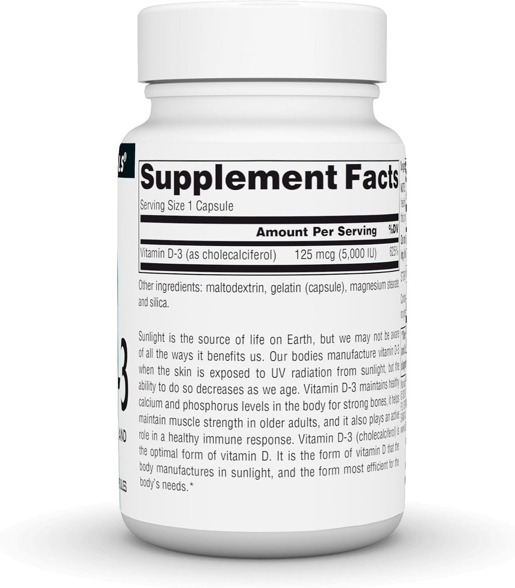 Source Naturals Vitamina D3 5000 UI - 60 Cápsulas