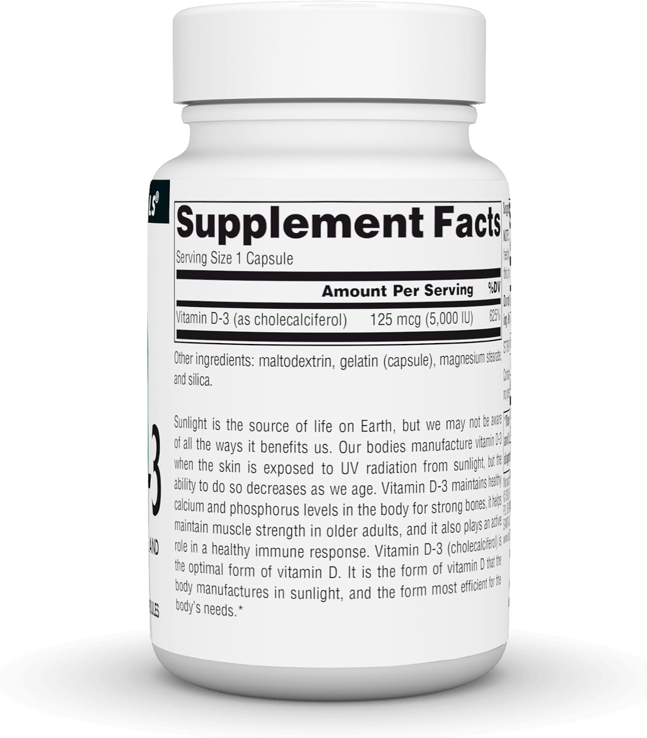 Source Naturals Vitamina D3 5000 UI - 60 Cápsulas