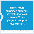 Life Extension Migra-Eeze - Suplemento con Extracto de Raíz de Petasita, Vitamina B2 y Jengibre - Fórmula para Aliviar el Malestar de Cabeza - Sin Gluten - 60 Cápsulas Blandas